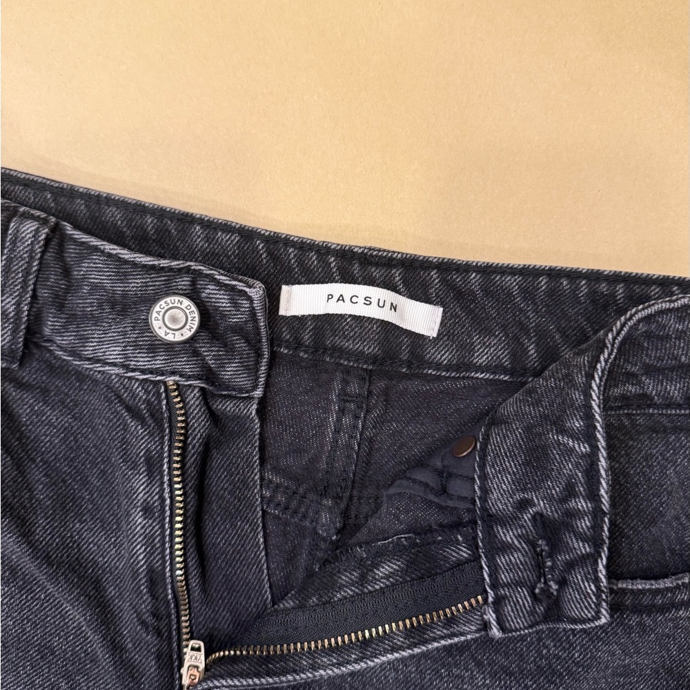 Pacific Sunwear Black Denim Shorts